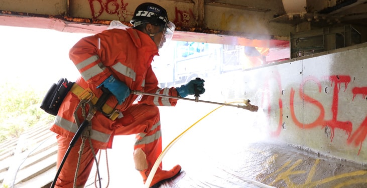 エコロビーム越後　落書き